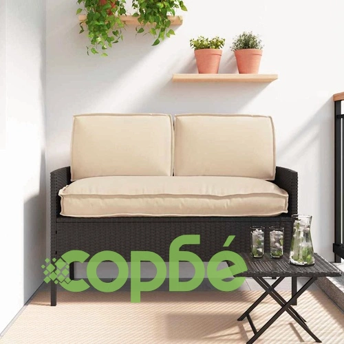 Комплект възглавници за палет 3 части оксфордска тъкан бежово 120x60x12 см ➤ топ цена ➤ sorbe.bg