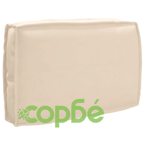 Комплект възглавници за палет 3 части оксфордска тъкан бежово 120x60x12 см ➤ топ цена ➤ sorbe.bg