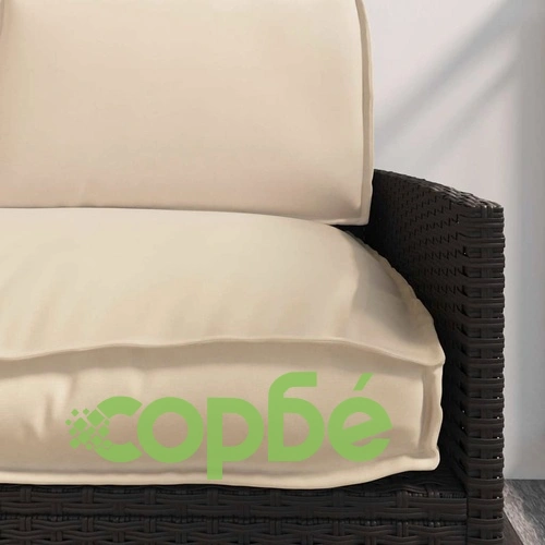 Комплект възглавници за палет 3 части оксфордска тъкан бежово 120x60x12 см ➤ топ цена ➤ sorbe.bg