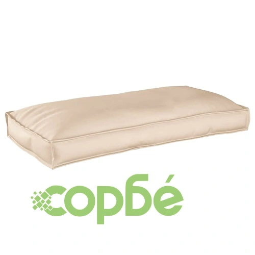 Комплект възглавници за палет 3 части оксфордска тъкан бежово 120x60x12 см ➤ топ цена ➤ sorbe.bg