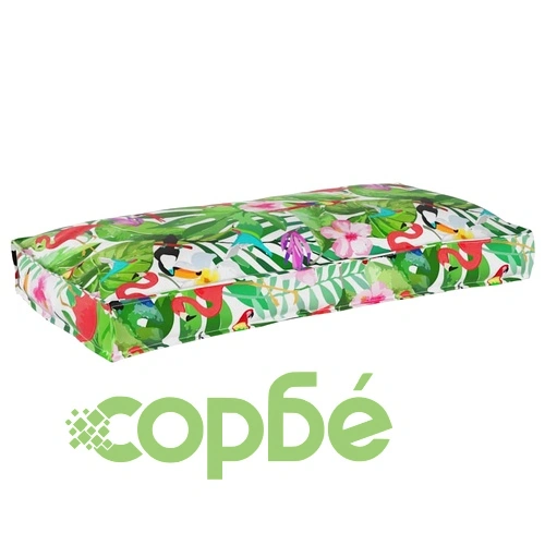 Комплект възглавници за палет 3 части - многоцветна оксфордска тъкан 120x60 см ➤ топ цена ➤ sorbe.bg