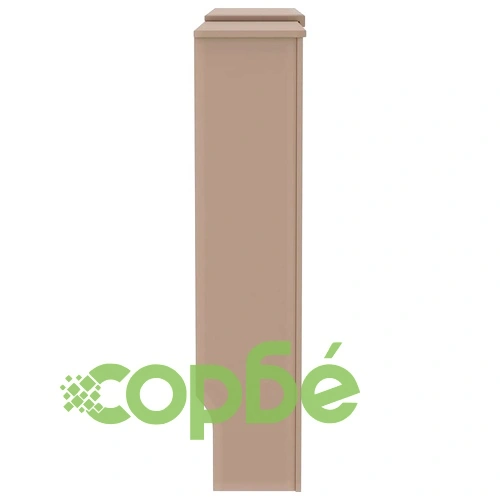 Калъф за радиатор 2 бр. кафяв 205x20.5x81.5 см MDF инженерно дърво ➤ топ цена ➤ sorbe.bg