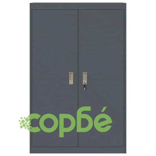Шкаф за съхранение Антрацит 90 x 40 x 140 см, Стомана, 2 броя ➤ топ цена ➤ sorbe.bg