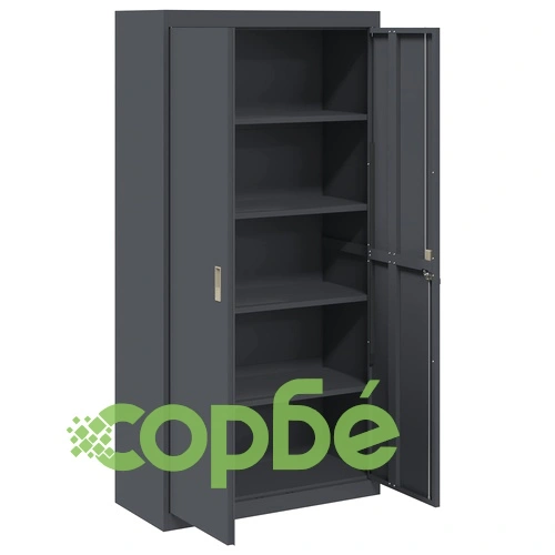 Шкаф за съхранение Антрацит 90 x 40 x 180 см, Стомана, 2 броя ➤ топ цена ➤ sorbe.bg