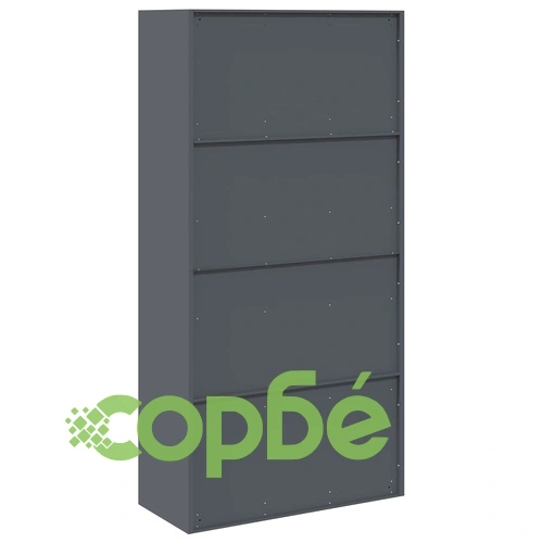 Шкаф за съхранение Антрацит 90 x 40 x 180 см, Стомана, 2 броя ➤ топ цена ➤ sorbe.bg