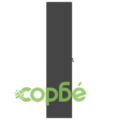 Шкаф за съхранение, 2 броя, Черен, 60 x 40 x 180 см, Студеновалцована стомана ➤ топ цена ➤ sorbe.bg