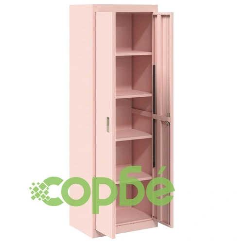 Шкаф за съхранение, 2 броя, Розово, 60 x 40 x 180 см, Студено валцована стомана ➤ топ цена ➤ sorbe.bg