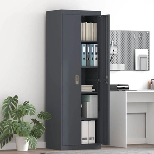 Шкаф за съхранение Антрацит 60 x 40 x 180 см Стомана, 2 броя