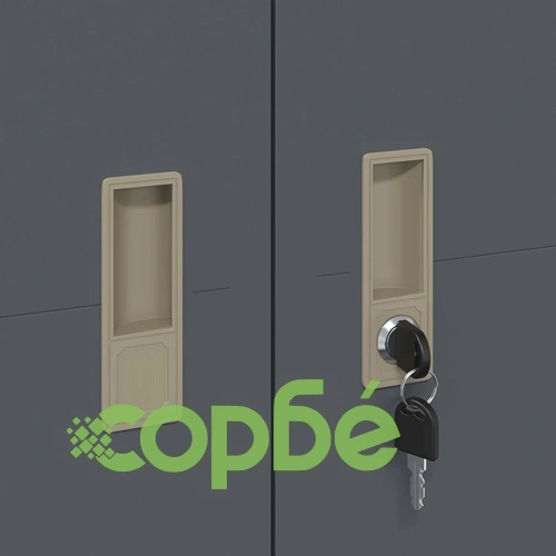 Шкаф за съхранение Антрацит 60 x 40 x 180 см Стомана, 2 броя ➤ топ цена ➤ sorbe.bg