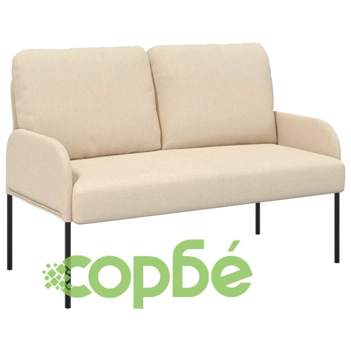 Диван комплект 3 броя, Крем, Шперплат, 115 x 56 x 80 см ➤ топ цена ➤ sorbe.bg