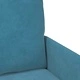 Диван комплект 3 части, синьо, шперплат, 115 x 56 x 80 см