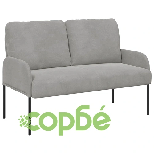 Комплект дивани 3 броя, Светлосиво, 115 x 56 x 80 см, Шперплат ➤ топ цена ➤ sorbe.bg