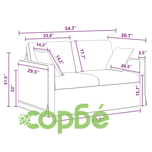 Комплект дивани, 2 броя, тъмносиво кадифе, 138 см и 78 см ➤ топ цена ➤ sorbe.bg