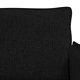 Комплект диван 2 части, 120 см, Черен текстил и метал