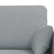 Комплект дивани 2 броя, метална рамка, светлосив текстил, 158x78x80 см и 78x78x80 см
