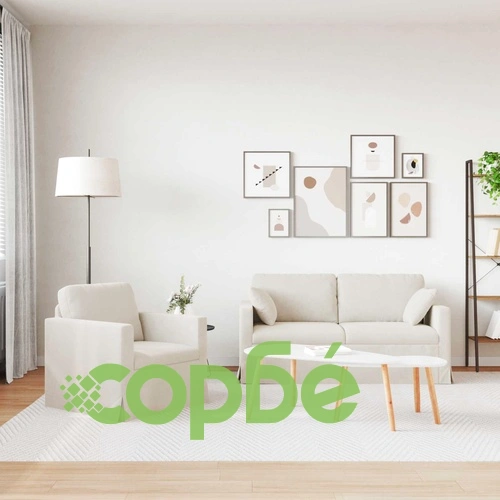 Комплект дивани 2 броя, Крем Кадифе, 158 x 78 x 80 см ➤ топ цена ➤ sorbe.bg