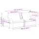 Комплект дивани 2 броя, черен текстил, метална рамка