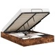 Отоманско легло с табла Опушен дъб, 193 x 135 см, ПДЧ