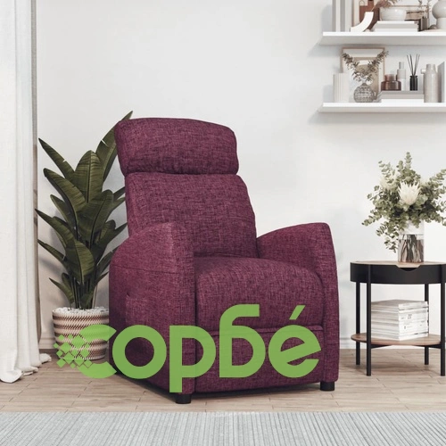 Реклайнер стол лилав текстил 65x97x104.5 см с 3 позиции ➤ топ цена ➤ sorbe.bg