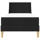 Рамка за легло с матрак и табло, 90 x 190 cm - полиестер, черна