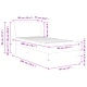 Рамка за легло с матрак и табло - 100% полиестер