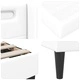 Рамка за легло с матрак 80 x 200 cm, изкуствена кожа, бяло