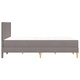 Рамка за легло с матрак 140 x 190 см, Таупе, Шперплат