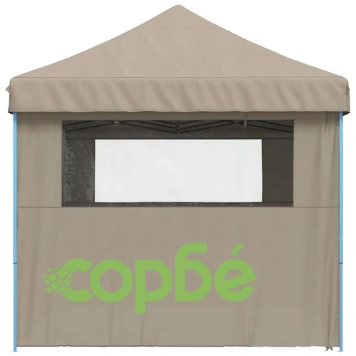 Парти шатра Pop-Up 580 x 292 x 315 см, Оксфордска тъкан, Таупе ➤ топ цена ➤ sorbe.bg
