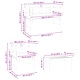 Градински комплект с розетка 4 части, масивно акациево дърво, 114 x 46 x 82,5 см