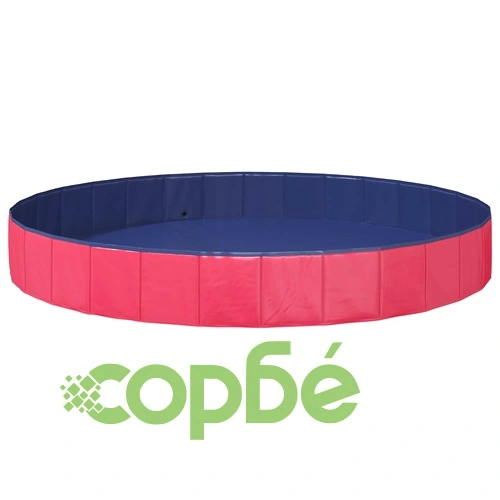 Детски сгъваем плувен басейн, червен, Ø300 x 38 см ➤ топ цена ➤ sorbe.bg