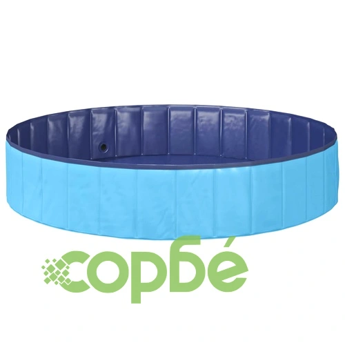 Детски сгъваем басейн Ø 160 x 30 см, PVC, кръгъл, синьо ➤ топ цена ➤ sorbe.bg