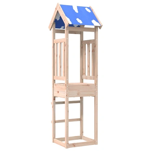 Игрална кула Кафяво 52.5 x 46.5 x 208 см Масивно Борово Дърво ➤ топ цена ➤ sorbe.bg