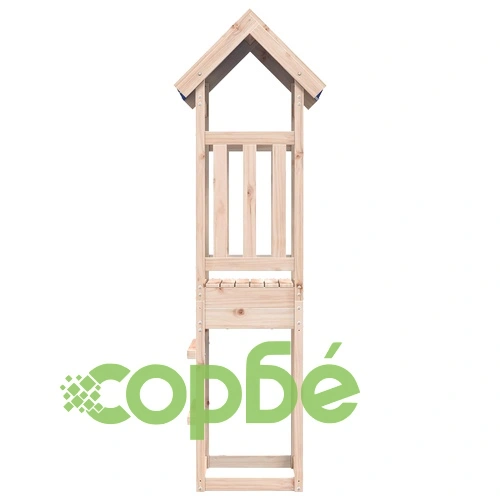 Игрална кула Кафяво 52.5 x 46.5 x 208 см Масивно Борово Дърво ➤ топ цена ➤ sorbe.bg