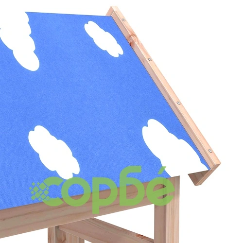 Игрална кула Кафяво 52.5 x 46.5 x 208 см Масивно Борово Дърво ➤ топ цена ➤ sorbe.bg