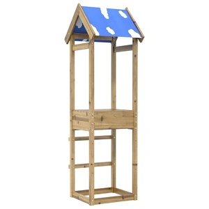 Игрална кула Кафяво 52,5 x 46,5 x 195 см Масивна импрегнирана дървесина