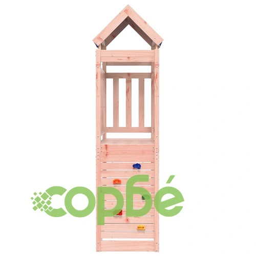 Игрална кула от дъгласова дървесина, 110.5 x 52.5 x 215 см, Кафяво ➤ топ цена ➤ sorbe.bg