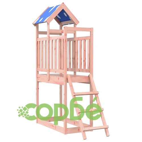Игрална кула от масивна дъгласова дървесина, 215 см, Кафява ➤ топ цена ➤ sorbe.bg