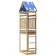 Игрална кула Кафяво 52,5 x 85 x 265 см Солидна импрегнирана дървесина