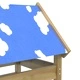 Игрална кула Кафяво 52,5 x 85 x 239 см Масивна импрегнирана дървесина