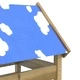 Игрална кула Кафяво 85 x 52,5 x 239 см Солидна импрегнирана дървесина