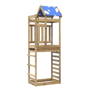 Игрална кула Кафяво 85 x 52,5 x 239 см Солидна импрегнирана дървесина
