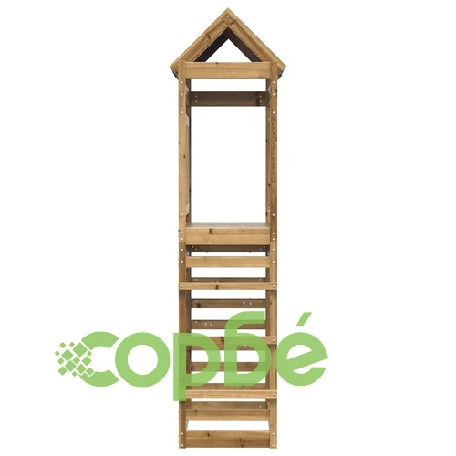Игрална кула Кафяво 85 x 52,5 x 239 см Солидна импрегнирана дървесина ➤ топ цена ➤ sorbe.bg