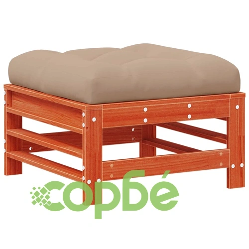 Градински комплект за сядане 6 части, масивен бор, восъчнокафяв, 242 x 127 x 60 см ➤ топ цена ➤ sorbe.bg