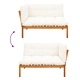Градински комплект диван от масивна акациева дървесина - 5 части