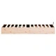 Легло с ottoman механизъм и място за съхранение от борова дървесина, 80 x 200 cm, естествен цвят
