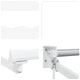 Прибираща се тента за тераса, Бяло, 2,5 x 2 м, полиестер и алуминий