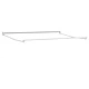Прибираща се тента за тераса, Бяло, 3 x 2 м, 100% полиестер и алуминий