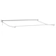 Електрическа прибираща се тента, Бяло, 3,5 x 2 m, Полиестер и алуминий