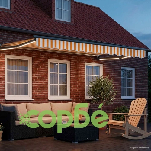 Сенник с ръчно управление и LED осветление, 2,5 x 2 м ➤ топ цена ➤ sorbe.bg