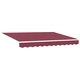 Ръчен изтеглящ сенник с LED осветление, полиестер, 3 x 2 м, Бордо/Антрацит